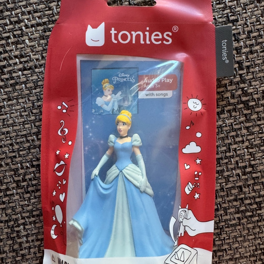 Tonies Disney Princess Cinderella Audio Play Figure - Blue